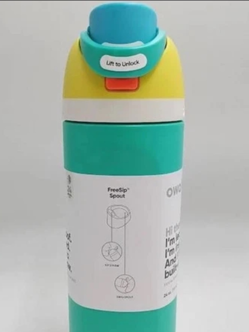 •OWALA• FreeSip Stainless Steel Water Bottle 24oz - Summer Soirée NWT NIP - Picture 4 of 11